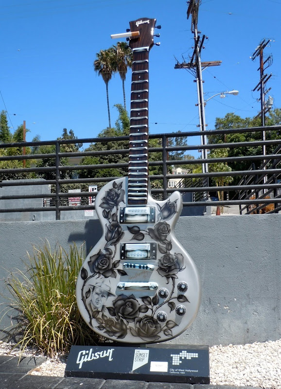 Micky's Garden Guitar sculpture Sunset Strip