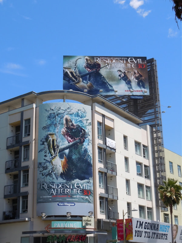 Resident Evil Afterlife billboards