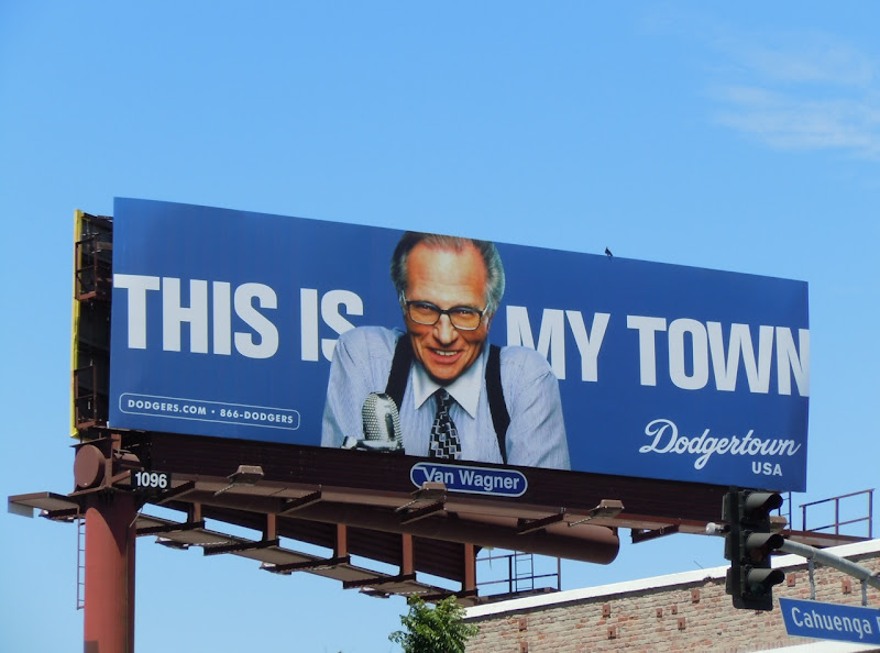 Larry King Dodgertown billboard