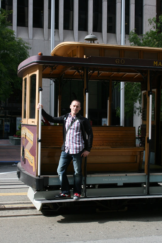 Jason on San Francisco tram