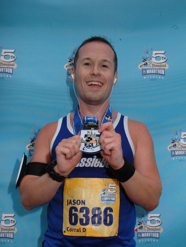 Jason's Disneyland Half Marathon medal