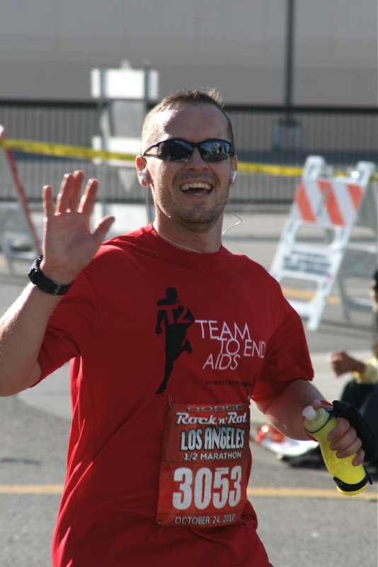 Jason running Rock n Roll LA Half Marathon