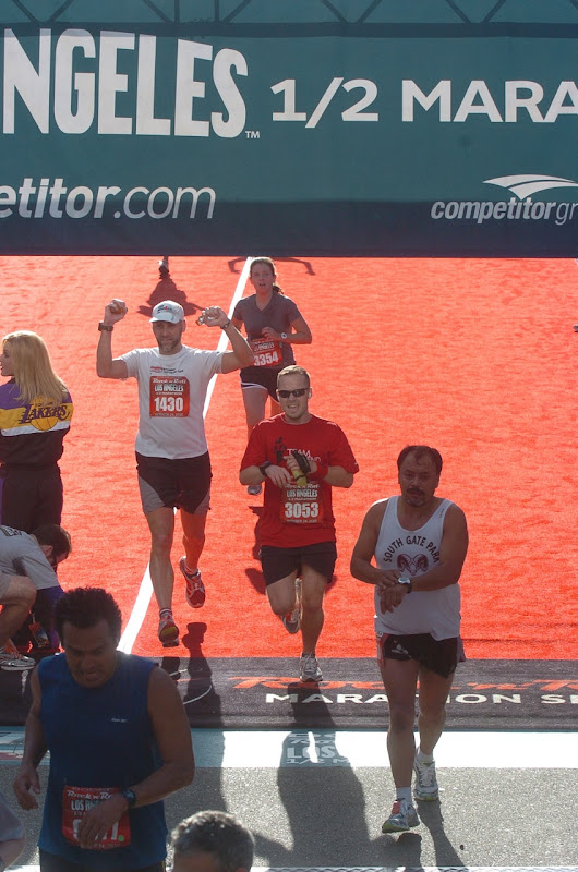 Rock 'n' Roll LA Half Marathon Finish