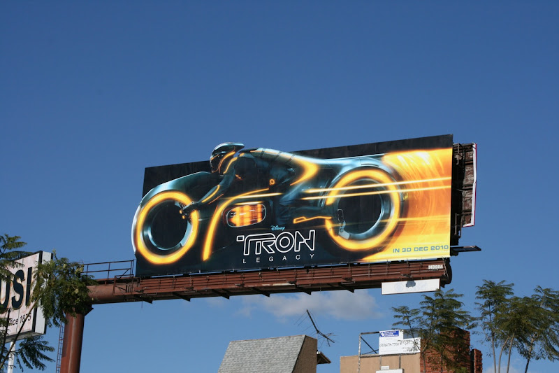 Tron Legacy Lightcycle billboard