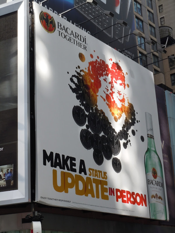 Bacardi billboard NYC