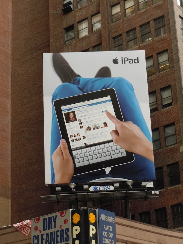 iPad billboard New York