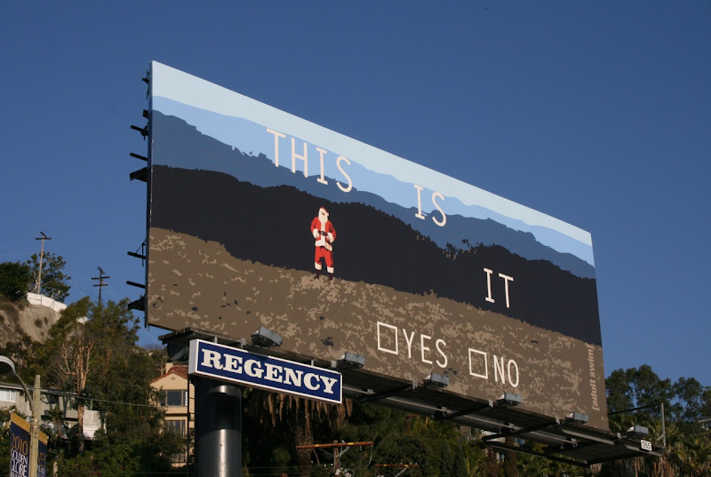 Adult Swim This is it Santa billboard