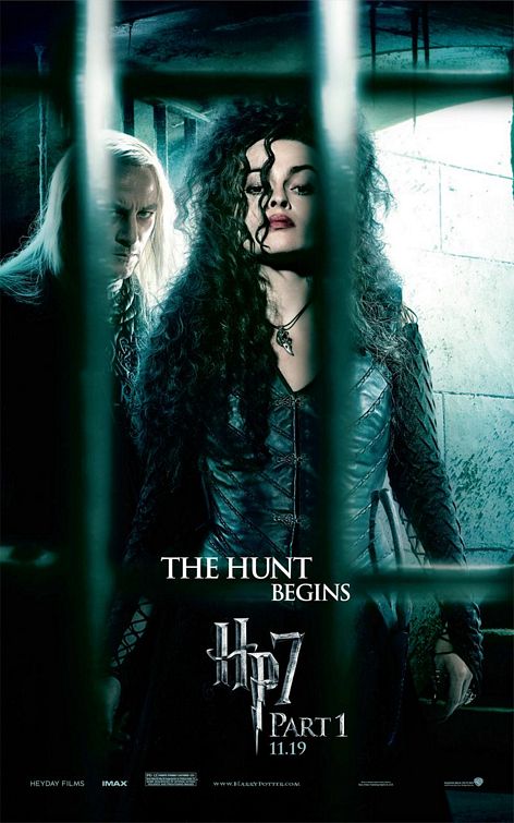 Bellatrix and Lucius Harry Potter 7 poster