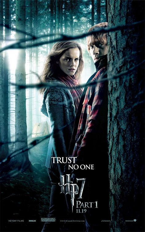Hermione and Ron Harry Potter 7 poster