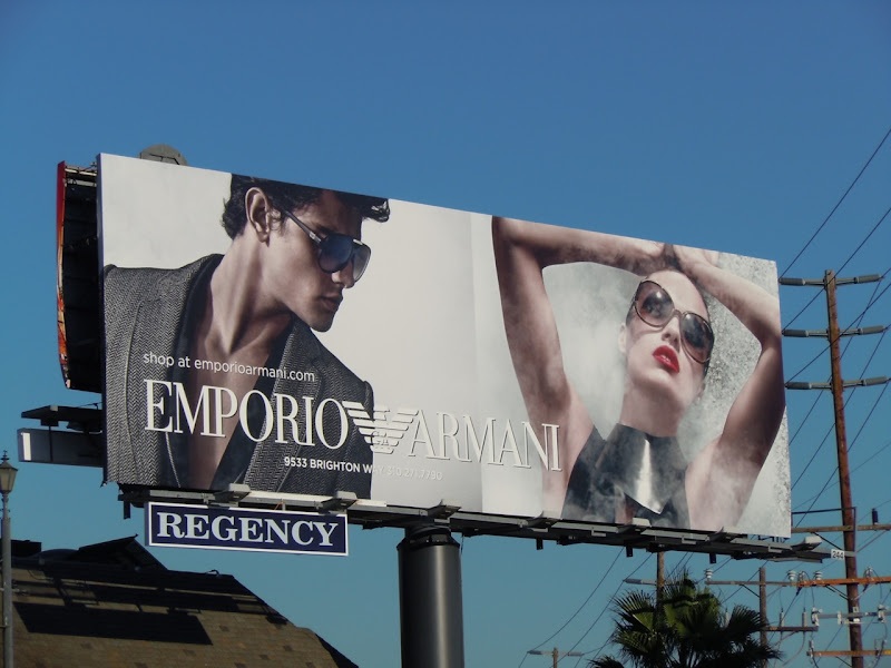 Emporio Armani sunglasses 2010 billboard