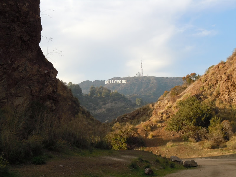 Behind Batcave Hollywood Sign view