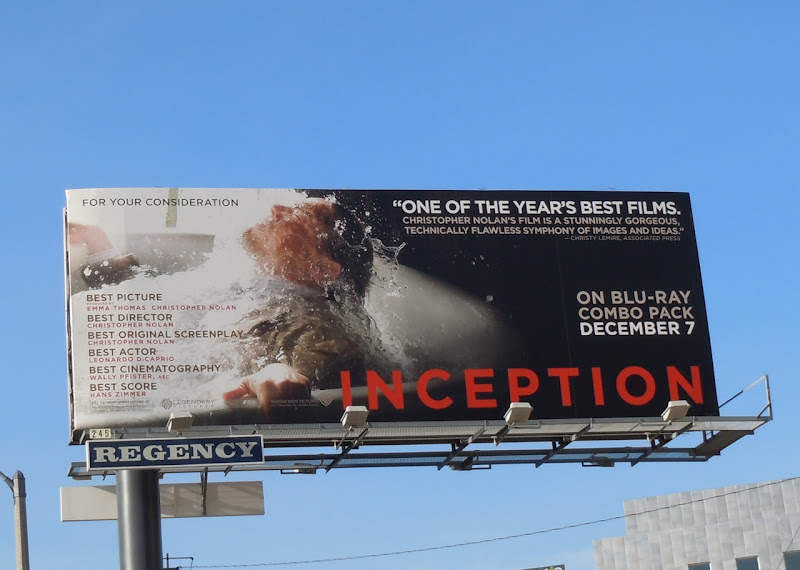 Inception bath tub movie billboard
