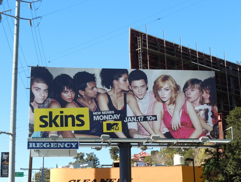 Skins remake TV billboard
