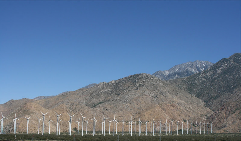 Palm Springs wind turbines