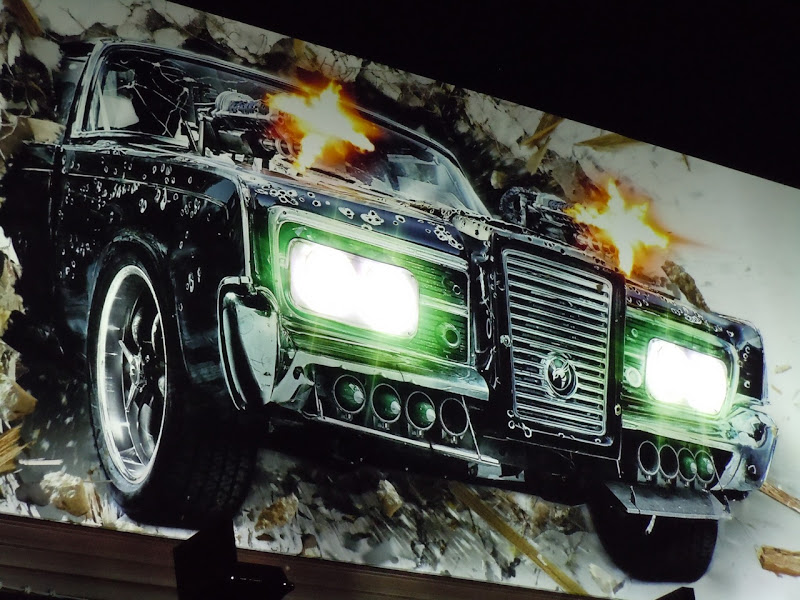 The Green Hornet billboard car lights