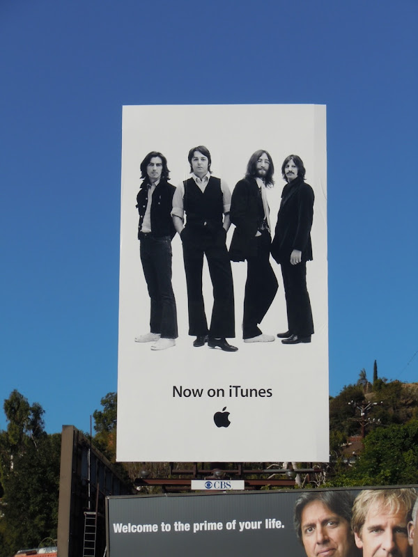 Beatles iTunes billboard