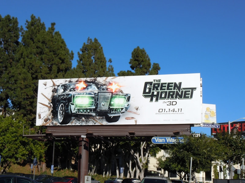 Green Hornet film billboard