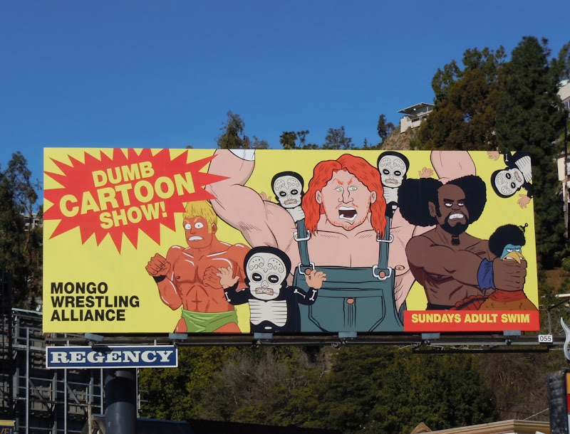 Dumb cartoon show Adult Swim billboard. These billboards creatives are ... Dumb cartoon show Adult Swim billboard. These billboards creatives are ...