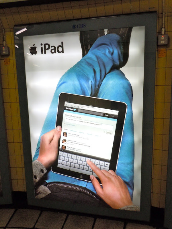 Apple iPad underground poster
