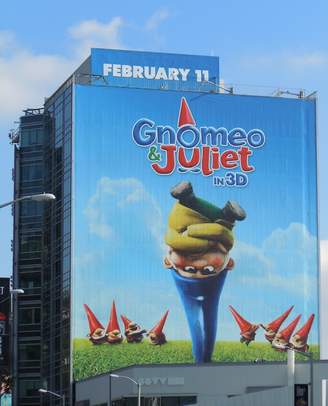 Gnomeo and Juliet movie billboard