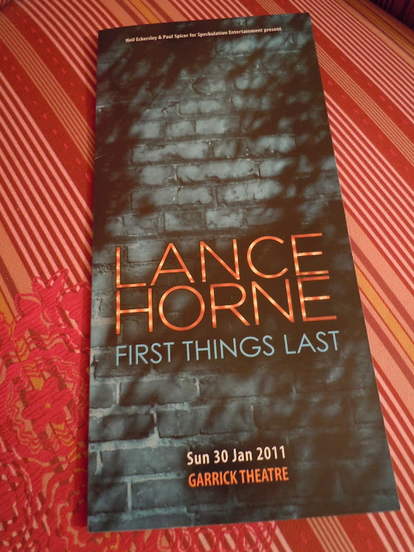 Lance Horne show program