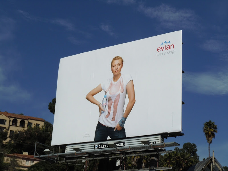 Evian Live Young baby t-shirt billboard