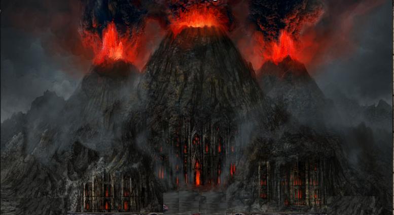 Vulcão da Morte Cidadela+em+chamas