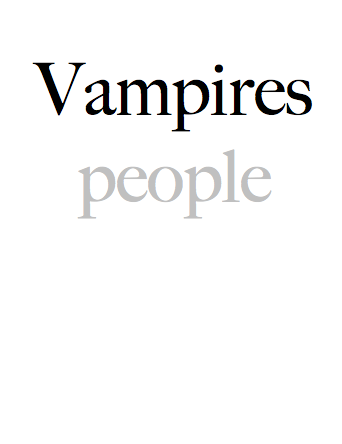Vampires people