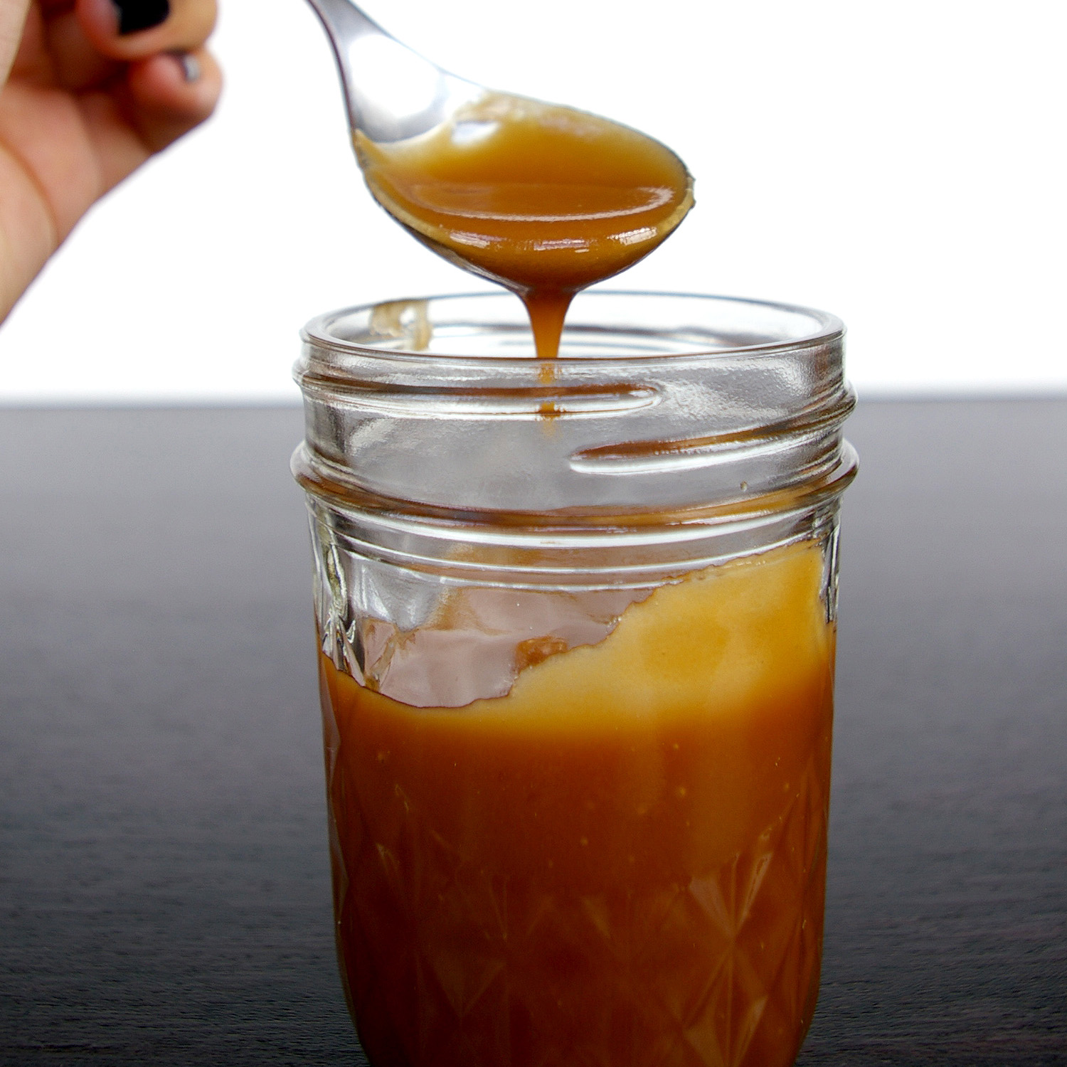 These Peas are Hollow Amaretto Brownies & Salted Butter Caramel Sauce