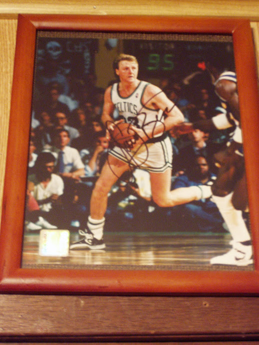 Larry Bird Celtics auto pic