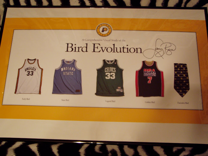 Larry Bird auto poster