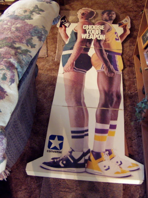 Larry Bird and Magic Converse standup