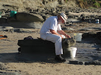 Gerry Kool at the Dinosaur Dreaming site at Flat Rocks