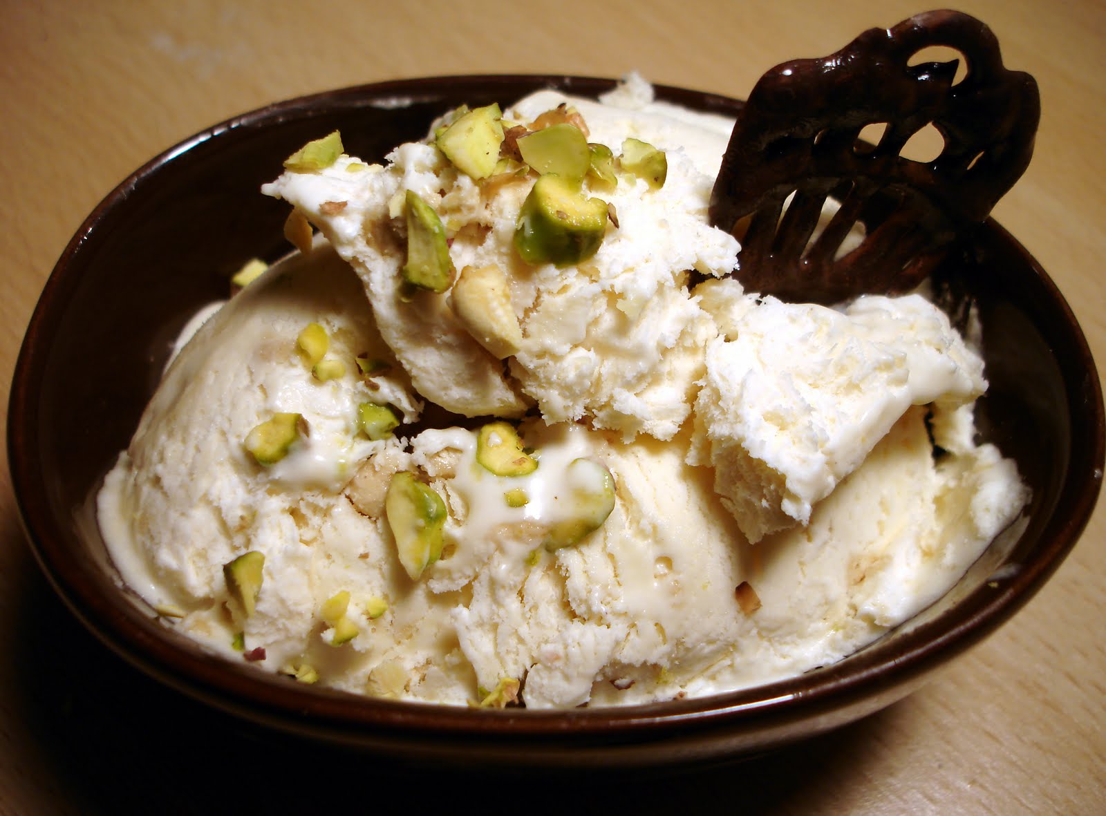 Creative Cooking with Muriel Ice Cream with Halva, Pistachios & Honey