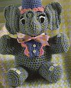 Free crochet elephant pattern