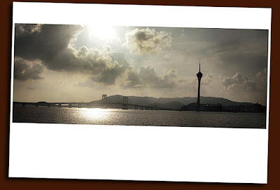 macau tower and sai van bridge