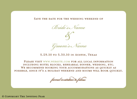 Austin Save the Date Postcard Austin Save the Date Postcard
