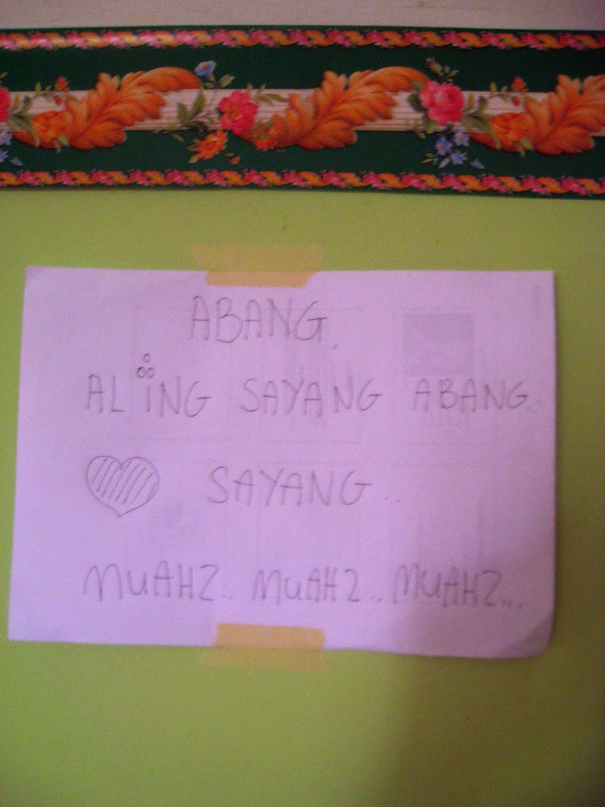 Menyulam CINTA Dalam Keredhaan NYA August 2010 Kitaorang laki bini tak reti nak ilabiu face to face so maen2 tulis kat kertas gini je lah nasib tak ada lagi anak yg reti membaca lepas ni