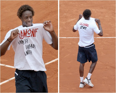 joins shirtless brigade gael monfils shirtless. joins shirtless brigade