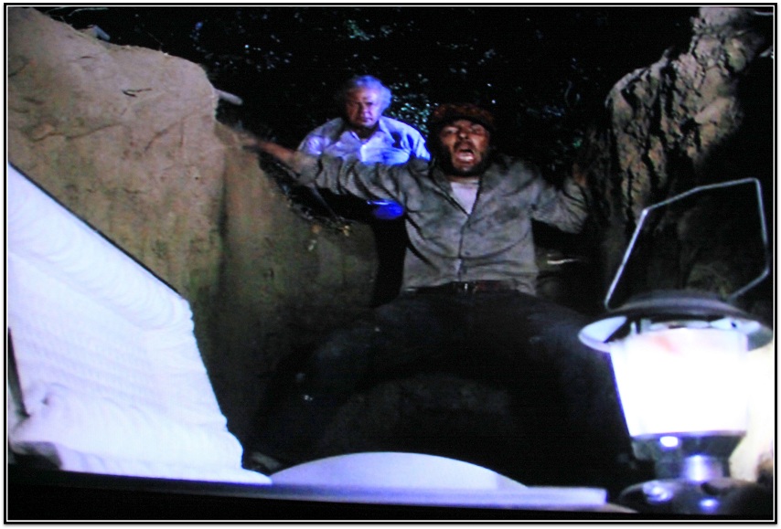 Finally, an exhumation scene with a reaction