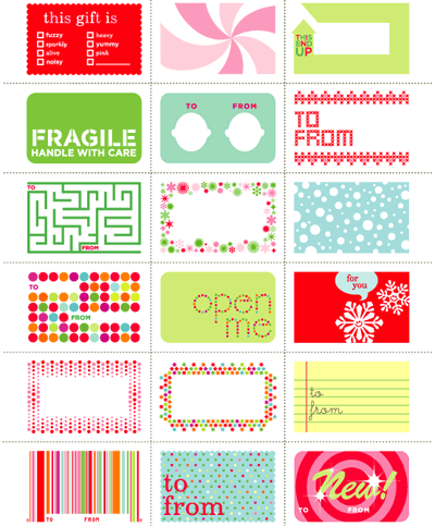 walker, decor-ranger: Printable gift tags
