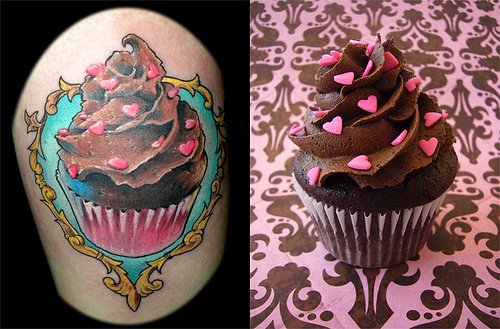 I know cupcake tattoos are a dime a trendy dozen these days but isn 39t this