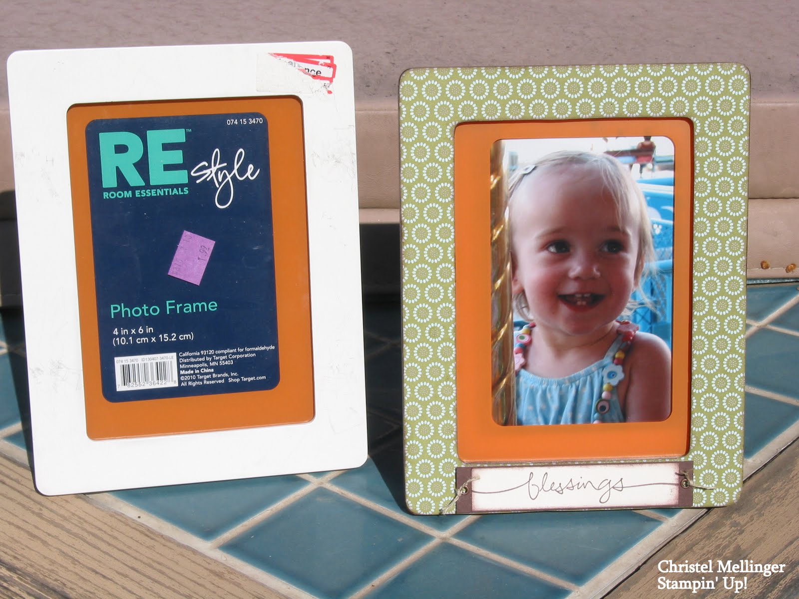 Christel's Crafty Creations Goodwill Frame Altered