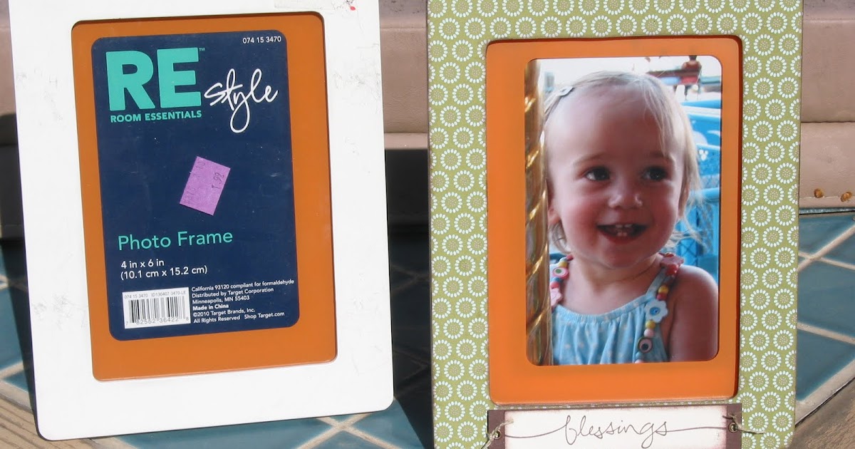 Christel's Crafty Creations Goodwill Frame Altered