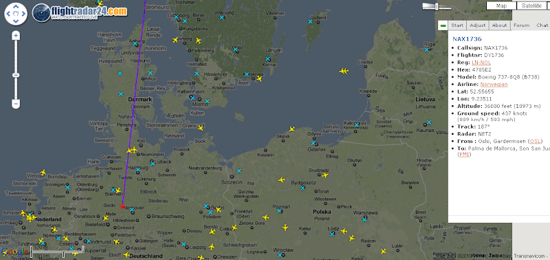 Online Flight-Radar