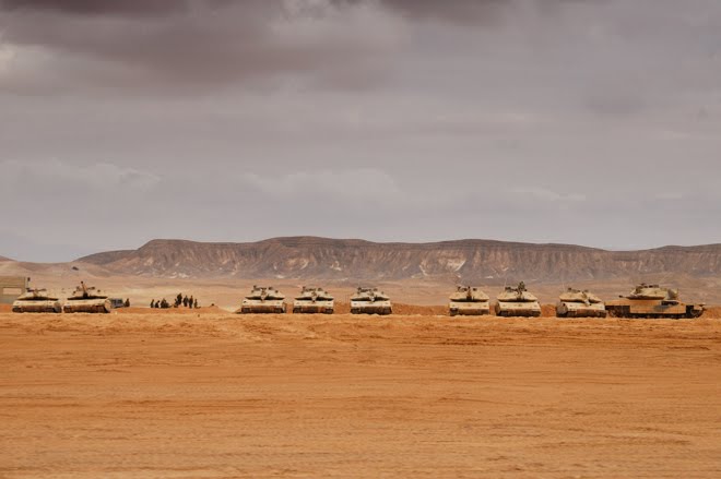 Encuentro sorpresa con las fuerzas armadas de Israel en el desierto del Negev