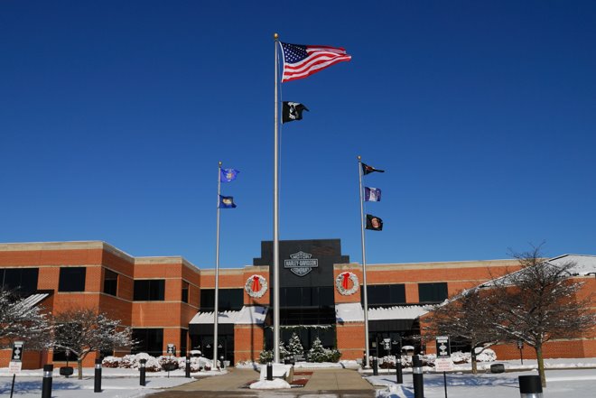 La fábrica Harley-Davidson en Wauwatosa, Milwaukee - Wisconsin