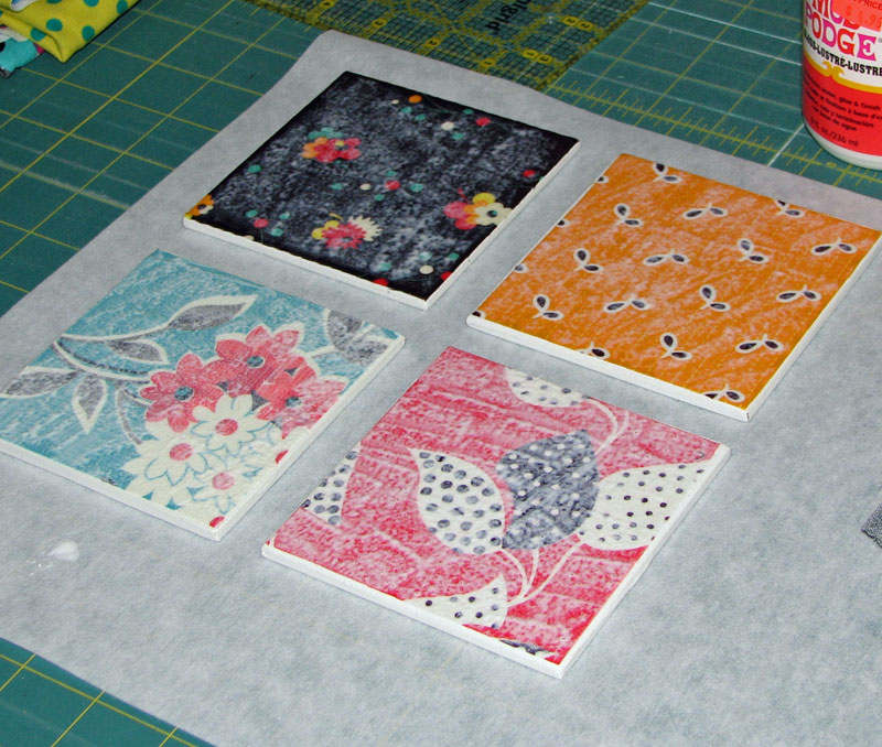 Sew Fantastic Mod Podge Coasters Tutorial