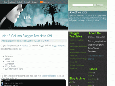 3 Column blogger Templates