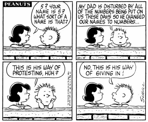Mostly From Sugar Packets: Ten Terrific Obscure Peanuts Characters (Minus  Four): #2 and #1
